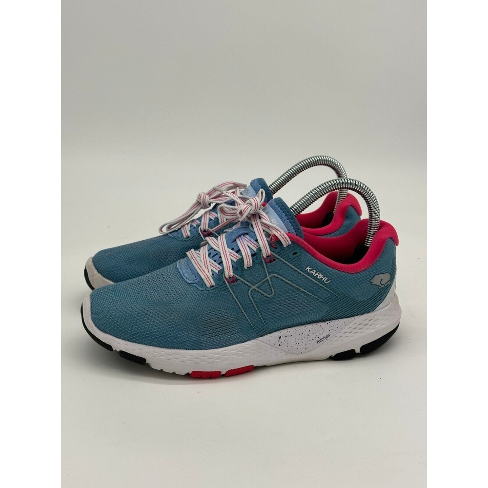 Karhu Shoes Womens 7.5 Teal Ikoni Ortix Running Sneaker Athletic Lace Up F200293